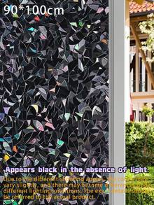 Shading Window Film, Shading Curtain, Tinted Glass Sunshade Privacy Curtain, Suitable For Family Rooms, Creating A Dark Sleep Environment, Controlling Indoor Temperature, No Adhesive Required, Black - Black - View 6