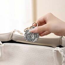 1 hộp đựng trang sức da PU cầm tay nhỏ gọn dễ thương, hộp lưu trữ bông tai và nhẫn, hộp tổ chức trang sức du lịch - quà tặng cho bé gái/phụ nữ, phù hợp cho đám cưới, du lịch, kỳ nghỉ, mùa hè - nhiều màu - Xem 6