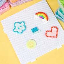 1PC 5000 Pcs Mini Fuse Beads 2.6mm Micro Iron Melting Perler Beads, DIY Craft Fusion Pegboard Beads For Pixel Art Earrings, Handmade Doll Pendants Ornaments Jewelry Making Educational Toys - Multicolor - View 6