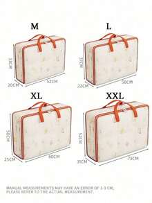 Piece Storage Bag For Various Items, Transparent Water-Resistant Pvc Material, Suitable For Seasonal Clothing Storage And Organization, Large Travel Bag, School Packing Bag, Dormitory Clothing Storage Bag - Multicolor - View 5