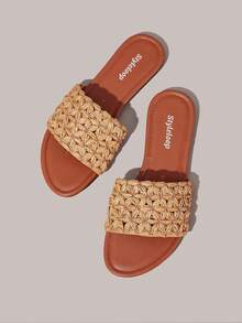 Styleloop Ladies, Willow Nails, Buckles, Flat Shoes. - Brown - View 3