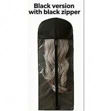 3 Wig Storage Bag, Portable Wig Storage Bag, With Plastic Hook, Dust-Proof And Moisture-Proof, Wig Hook, Convenient For Storage And Travel - View 8