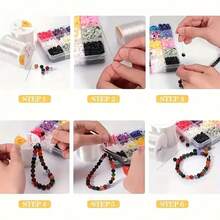 5Ppcs Transparent Elastic Beading Thread, 0.5-1.0mm Stretch Nylon String Cord, 3.5-12m Flexible Smooth Bead Wire For DIY Bracelet, Necklace & Handmade Jewelry Making - various - View 6