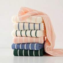Cirelle 1pc Cotton Striped Hand Towel - Soft Highly Absorbent Face Towels For Bathroom, Gym, Spa & Hotel, Quick Dry Decorative Hand Towels For Daily Use - Multicolor - View 7