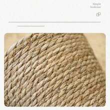 Woven Flower Pot, Nordic Style Rattan Flower Basket For Living Room, Balcony Decor, Potted Plants Home Decor Vase Room Decor Flower Vase Glass Vase - Coffee Brown - View 6