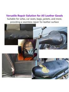 1pc Self Adhesive Leather Repair Patch Flexible Waterproof Mend Tape For Sofa Couch Electric Bike Effective Scratch Tear Restoration Upholstery Refurbishment Sticker Practical Furniture Leather Fixing Accessory Daily Household Repair Supplies - Multicolor - View 6