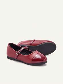 Cozy Pixies Autumn And Winter College Children's Fun Cute Red Versatile Comfortable Fashion Versatile Soft Sole Girls Children's Flats Back To School Party Party - Burgundy - View 10