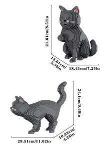 Set Balok Bangunan Model Hewan Peliharaan Dewasa, Kucing Ragdoll Mewah/Kucing Persia/Kucing Biru/Kucing Sapi/Kucing Oranye/Kucing Belang/Kucing Hitam/Kucing Kaliko/Kucing Mahkota, Mainan Konstruksi Modular, Membantu Meredakan Stres dan Mengurangi Kecemasan, Model Balok Bangunan yang Ringkas dan Indah - Berbagai warna - View 5