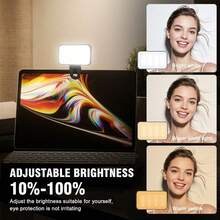 LED Fill Light Rechargeable Phone Selfie Light, Computer Video Conference Lighting, Portable Mini Light, Gifts, Lighting Fixtures, Lighting, LED, Night Light, LED Light, Fairy Light, Happy Birthday, Room Light, Room Decoration Supplies, Bedroom Decoration Party Supplies - Fill Light - View 2