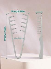 1 buah Sisir Penambah Volume Bergigi Lebar, Sisir Penambah Volume Akar Rambut Unisex, Sisir Rambut Keriting, Sisir Penata Poni, Sisir Penata Tekstur, Cocok untuk Semua Jenis Rambut, Portabel dan Ringkas, Mudah Disimpan, Cocok untuk Penggunaan Sehari-hari, Perjalanan, dan Kantor - Beraneka warna - View 3