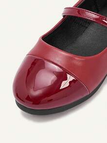 Cozy Pixies Autumn And Winter College Children's Fun Cute Red Versatile Comfortable Fashion Versatile Soft Sole Girls Children's Flats Back To School Party Party - Burgundy - View 8