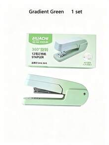 360° Rotating Stapler, Operated Manually, Easy To Use, Suitable For Students And Offices. It Can Hold 20 Sheets Of Paper At A Time. Compatible With 24/6 And 26/6 Staples, Can Staple At The Center Seam, And Can Bind 20 Sheets Of Paper - Multicolor - View 11