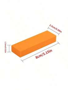 1/2/3PCS LARGE RECTANGULAR RUBBER SPONGE DESINCRUSTANTE EFFECTIVE NONSCRATCH REMOVES GREASE SOAP SCUM ORANGE SCRUBBER FOR BATHROOM KITCHEN HOUSEHOLD - A - View 3