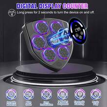 Wall‑Mounted Smart Music Boxing Machine With Boxing Gloves, 9 Modes & Speed Settings, Bluetooth Connected Punching Trainer With Hit Counter, Home Gym Workout Equipment - Multicolor - View 7