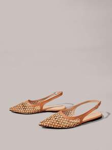 Styleloop Ladies, Willow Nails, Buckles, Flat Shoes. - Light brown - View 9
