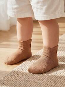 Cozy Pixies 5PCS Baby Socks  Cartoon Solid Color Infant Calf Socks Loose Mouth Non Leg Leg Tightening Children Spring And Autumn Mid Tube Socks - Multicolor - View 9
