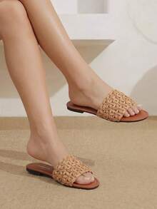 Styleloop Ladies, Willow Nails, Buckles, Flat Shoes. - Brown - View 4