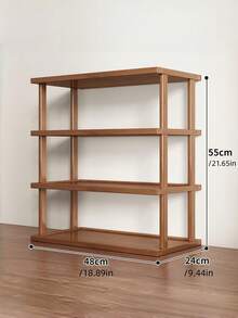 2/3/4 Layers Multi Tier Space Saving Easy Assembly No Tools Needed Sturdy Elegant Square Shoe Rack For Dorm Hallway Kitchen Entryway Closet Sneakers High Heels Stilettos Shoe Organizer Space Saver - Brown - View 5