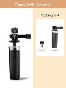 63-Inch Extendable Selfie Stick Tripod, 160cm Aluminum Alloy Portable Phone Holder With 1/4" Screw, 360° Rotation Stable Tripod Compatible With Iphone Camera, Ideal For Travel Video Live Streaming Recording - one-size - View 5