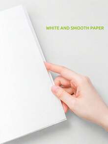 100/200Pcs A4 Copy Paper 70gsm White Printing Paper Double Sided Printer Paper Blank Writing Paper Inkjet Laser Compatible Office School Home DIY Craft Drawing Contract Document Flyer Meeting Record Supplies - Multicolor - View 5