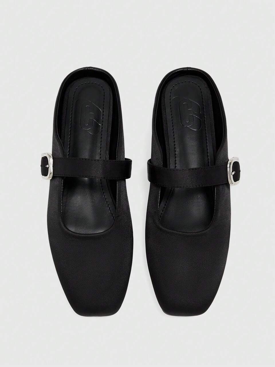 CUCCOO BIZCHIC Women's Spring And Summer Models, Black Satin Fabric, Women's Flat-Soled Shoes, Comfortable Commuting, Elegant, Comfortable And Breathable, Cut