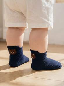 Cozy Pixies 5PCS Baby Socks  Cartoon Solid Color Infant Calf Socks Loose Mouth Non Leg Leg Tightening Children Spring And Autumn Mid Tube Socks - Multicolor - View 8