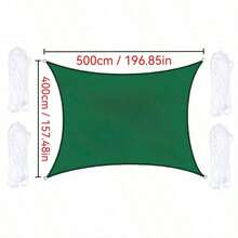 1pc Outdoor Sunshade Canopy - High Quality Oxford Fabric, Uv Protection, Triangular Sunshade Canopy With Wind Ropes And Stainless Steel D-Rings, Curved Design Suitable For Garden, Swimming Pool, Backyard, Balcony, Roof, Patio, Beach Tent, Etc - Multicolor - View 17