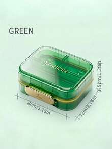 1PC 7 Compartments Portable Lightproof Moisture Proof Travel Pill Organizer Box Small Medicine Storage Case For Home Office Trip Camping Pharmacy Essentials Organization - Multicolor - View 14