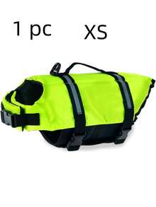 1pc Pet Life Jacket Dog Swimming Summer Vest Diving Clothes Adjustable Safety Buckle High Buoyancy Preserver For Dogs Beach Pool Water Sports Summer Essential - Multicolor - View 8