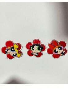THE POWERPUFF GIRLS X Joivida 1/3pcs Funny Cartoon Animal Shape Refrigerator Magnet, Cute And Classic Character Design, Strong Magnetic Hold, Adorable Kitchen Home D Ration, School Party Favor, DIY Craft Supply, A Fun Little Gift For Fans - one-size - View 17