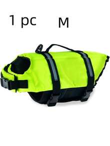 1pc Pet Life Jacket Dog Swimming Summer Vest Diving Clothes Adjustable Safety Buckle High Buoyancy Preserver For Dogs Beach Pool Water Sports Summer Essential - Multicolor - View 9