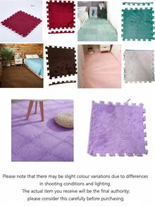 15-Piece All-Season Rug, Cut And Spliced, Suitable For Windowsills, Cushions, Floor Mats, Thickened, Non-Slip, For Bedrooms, Balconies, And Bay Windows. (Rug Set - High Strength) - multicolor - View 10