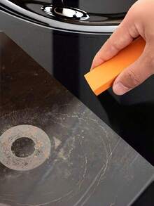 1/2/3PCS LARGE RECTANGULAR RUBBER SPONGE DESINCRUSTANTE EFFECTIVE NONSCRATCH REMOVES GREASE SOAP SCUM ORANGE SCRUBBER FOR BATHROOM KITCHEN HOUSEHOLD - A - View 6