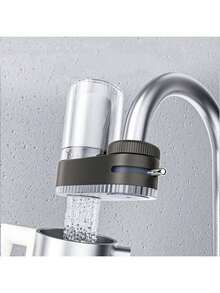 Faucet Water Purifier Tap Water Filter, Reusable Washable Ceramic Filter Cartridge, Water‑Purifying Nozzle For Kitchen Sink And Bathroom Tap - Grey - View 3