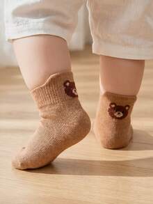 Cozy Pixies 5PCS Baby Socks  Cartoon Solid Color Infant Calf Socks Loose Mouth Non Leg Leg Tightening Children Spring And Autumn Mid Tube Socks - Multicolor - View 6