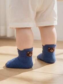 Cozy Pixies 5PCS Baby Socks  Cartoon Solid Color Infant Calf Socks Loose Mouth Non Leg Leg Tightening Children Spring And Autumn Mid Tube Socks - Multicolor - View 4