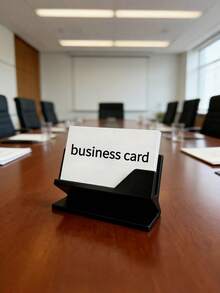 1PC Large Capacity Premium Metal Business Card Holder Display Organizer Black Minimalist Durable Scratch Resistant Non Slip Portable For Office Desk Home Conference Reception Exhibition Professionals Entrepreneurs White Collar Workers Gift - multicolor - View 6