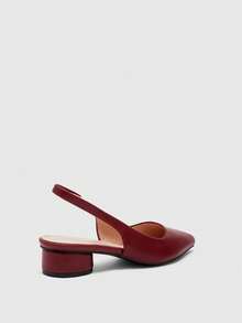 CUCCOO BIZCHIC Women's Fashion Versatile Pointed Toe Pumps Valentine's Day Spring Shoes - Burgundy 1 - View 8