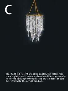 1 Acrylic Crystal Lampshade Suitable For Home Decoration - Multicolor - View 10