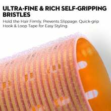 Ceramic Hot Roll Hair Dryer For Long Hair, Suitable For Aluminum Core, Lightweight Hook And Loop, Quick Grasping, Fast Heating, Plump Magic Sleep Curling Iron 90mm Pink - Pink - View 3