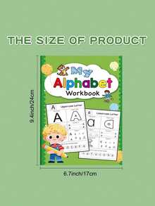 MINKOJA 48-Page ABC Letter Tracing Workbook For Kids | A-Z Alphabet Preschool & Kindergarten Practice | Fun Early Writing Book With Drawing Pages, Copybook, Magic Word, Great Gift, Playful Durable English Writing Book, Ideal Back To School - Multicolor - View 8
