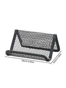1PC Metal Wire Mesh Sturdy Durable Heavy Duty Black Business Card Holder Display Rack Stand For Office Home Trade Show Exhibition Desktop Organizer Tray Gift Card Note Memo Holder Space Saving Easy Access Visible - multicolor - View 5