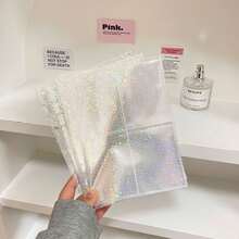 1个时尚星空印花6孔A5 PVC拉链活页夹，可用于存放偶像照片卡片和收藏品，适合返校季和学习用品 - 彩色 - 查看 27