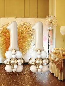 POKOJA LAND 40 Inch Large Numbers Balloons ,Foil Mylar Big Number Balloons For Birthday Party Supplies Decorations - multicolor - View 3