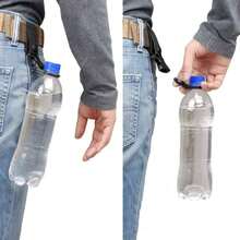1/3pcs Molle Webbing Backpack Buckle Attach Quickdraw Water Bottle Hanger Holder Outdoor Camping Hiking Climbing Accessories 1pc - Black - View 4