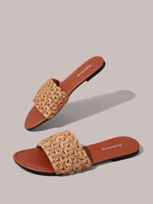 Styleloop Ladies, Willow Nails, Buckles, Flat Shoes. - Brown - View 6