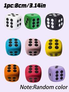 1PC Large Size Soft Plush Foam Dice Multicolor Throwable Multifunctional Tabletop Game Accessory For Adult Party Games Decorations Valentines Wedding Birthday Party Decorations Gift Ideas - Multicolor - View 12