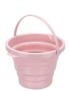 Collapsible Bucket, Capacity 1.3 Gallon/5l And 2.6 Gallon/10l, Space-Saving, Portable Foldable Bucket, Multipurpose For Home, Outdoor, Car Washing, Camping, Fishing - Multiple Colors Available - Beige - View 11