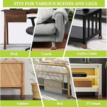 4/8/16/24 Pieces Set. 3", 2.1", Or 2.9" Adjustable Furniture Risers, Suitable For Tables, Desks, Sofas, Cabinets, Beds, Durable Stackable Square Lift Pads, Christmas Decor - White - View 6