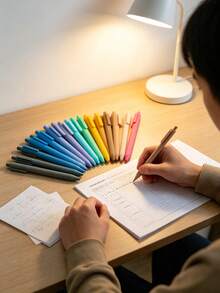 12 Pieces Gel Ink Pen Set Retractable Smooth Writing Pens Pastel Colored Office Supplies Journaling Study Stationery Gift Aesthetic Design - Multicolor - View 4